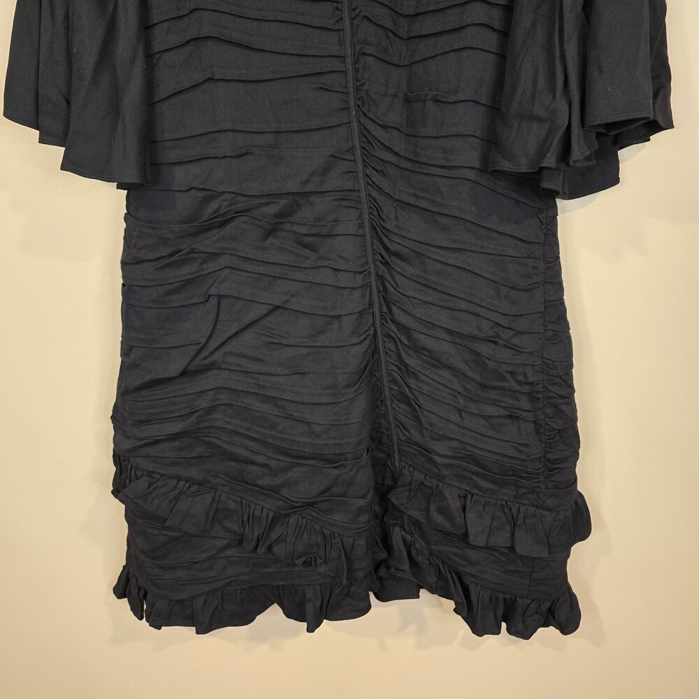 NEW NWT Women's Joie Black "Foster" Mini Dress Flowy Sleeves | Size 12 - Picture 5 of 11